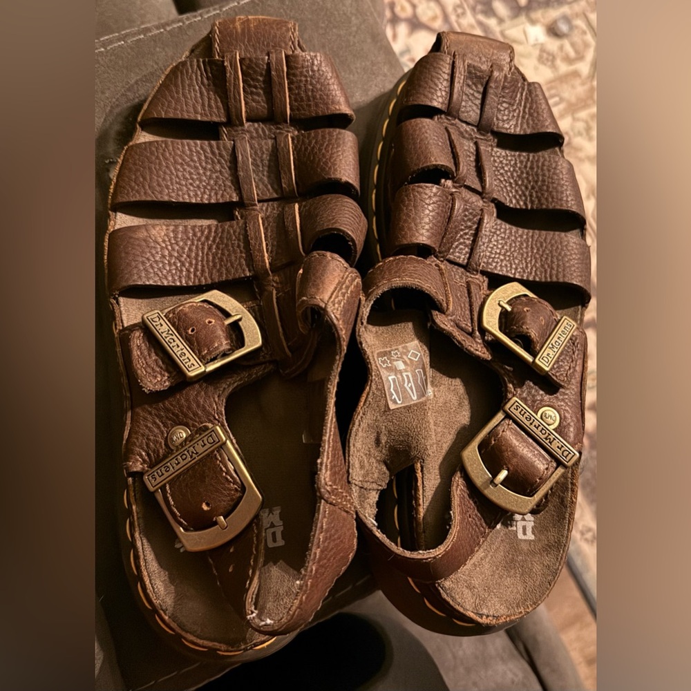 Dr. Martens Men’s 10 Brown Leather Sandals